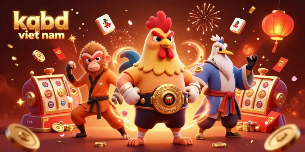 Experience thrilling gameplay with kqbd viet nam, showcasing engaging casino elements and festive characters in a vibrant scene.
