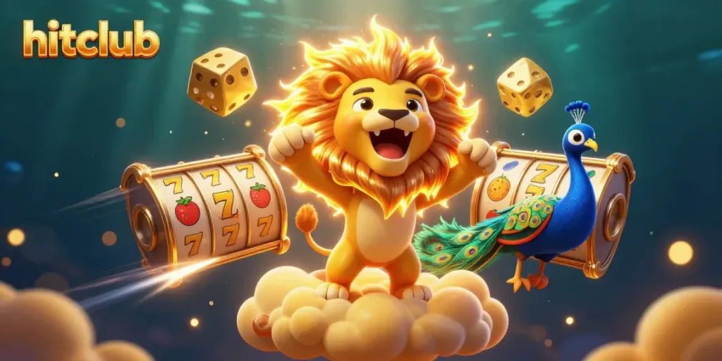 Hitclub roars to life with vibrant slot symbols, showcasing exciting jackpot wins.